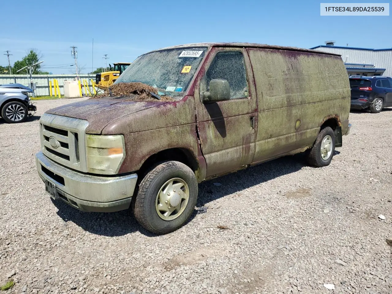 2009 Ford Econoline E350 Super Duty Van VIN: 1FTSE34L89DA25539 Lot: 62852695