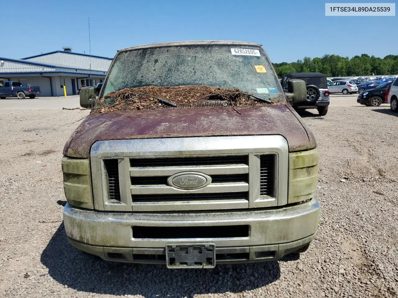 2009 Ford Econoline E350 Super Duty Van VIN: 1FTSE34L89DA25539 Lot: 62852695