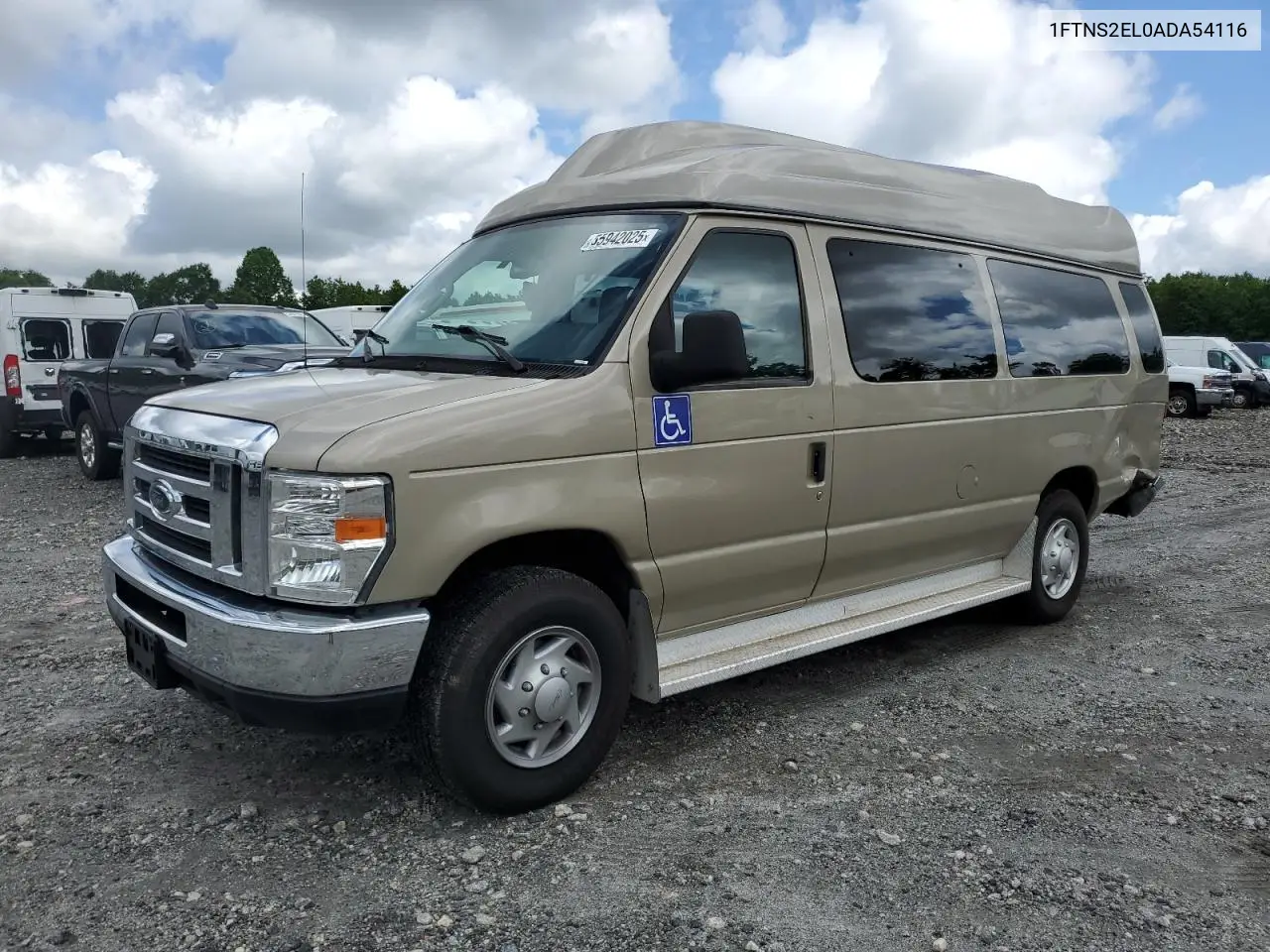 2010 Ford Econoline E250 Van VIN: 1FTNS2EL0ADA54116 Lot: 55942025