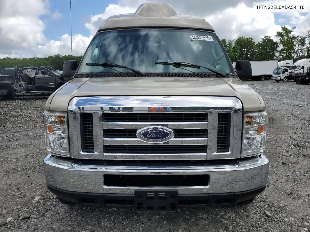 2010 Ford Econoline E250 Van VIN: 1FTNS2EL0ADA54116 Lot: 55942025