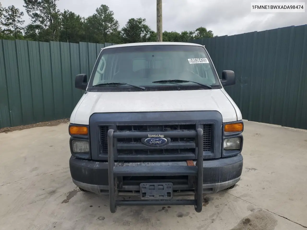 2010 Ford Econoline E150 Wagon VIN: 1FMNE1BWXADA98474 Lot: 59538435