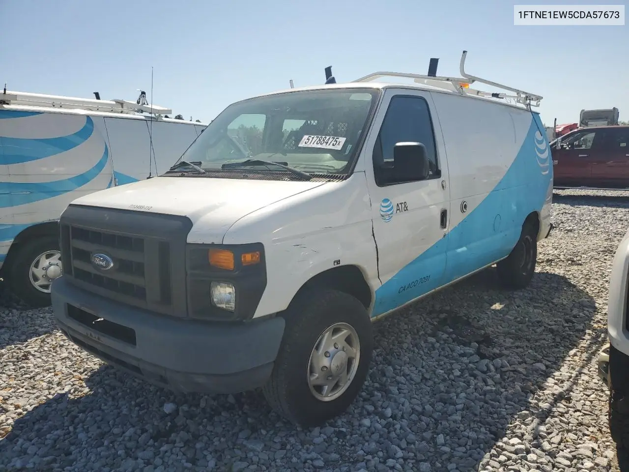 2012 Ford Econoline E150 Van VIN: 1FTNE1EW5CDA57673 Lot: 51788475