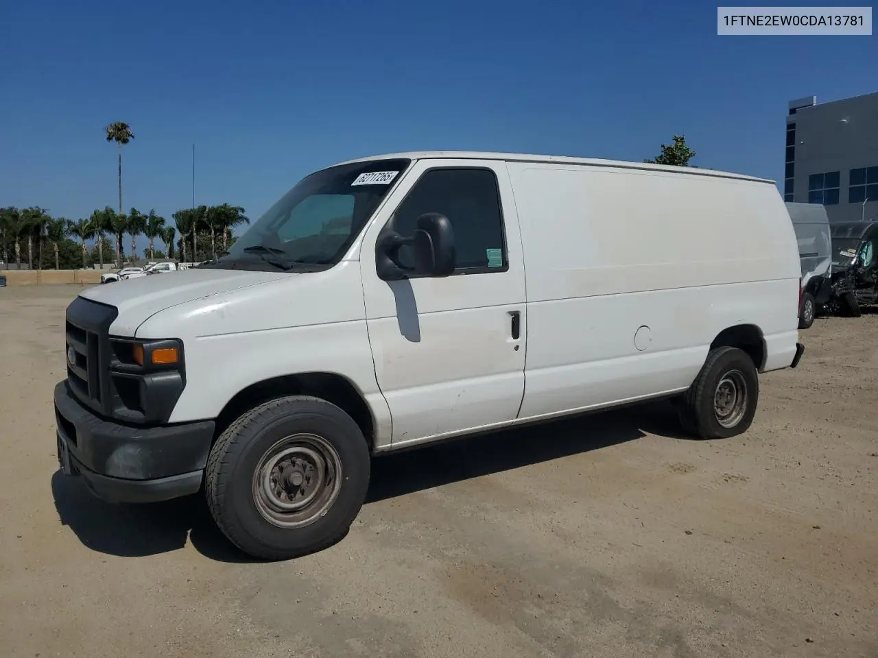 2012 Ford Econoline E250 Van VIN: 1FTNE2EW0CDA13781 Lot: 62717265