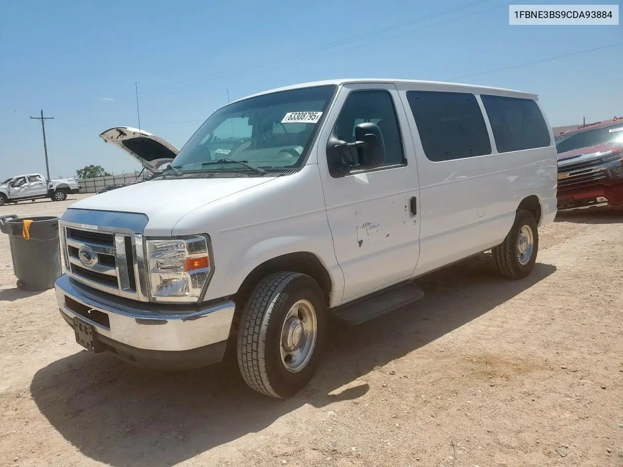 2012 Ford Econoline E350 Super Duty Wagon VIN: 1FBNE3BS9CDA93884 Lot: 63308795