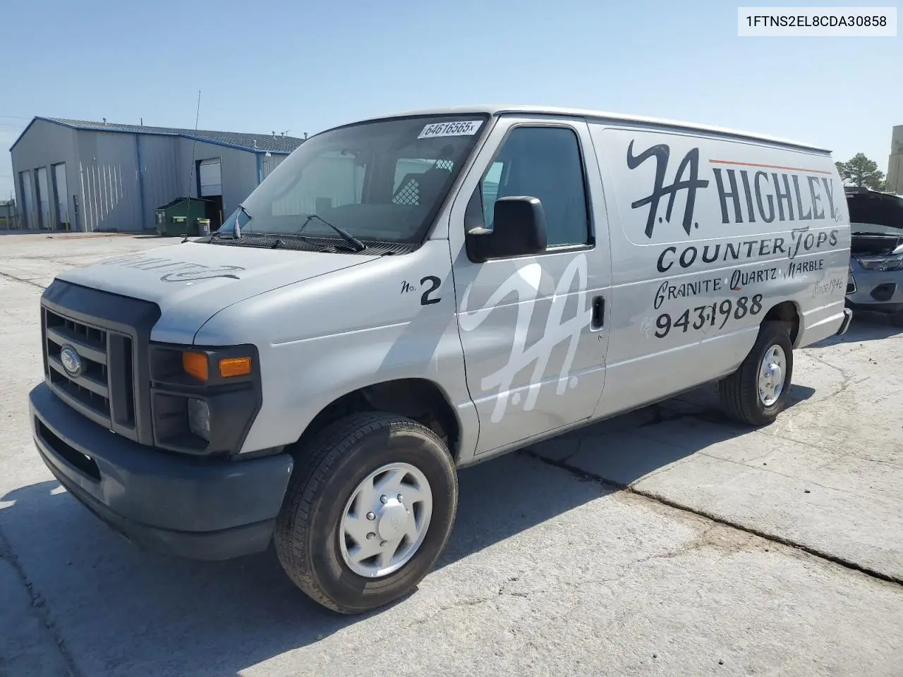 2012 Ford Econoline E250 Van VIN: 1FTNS2EL8CDA30858 Lot: 64616565