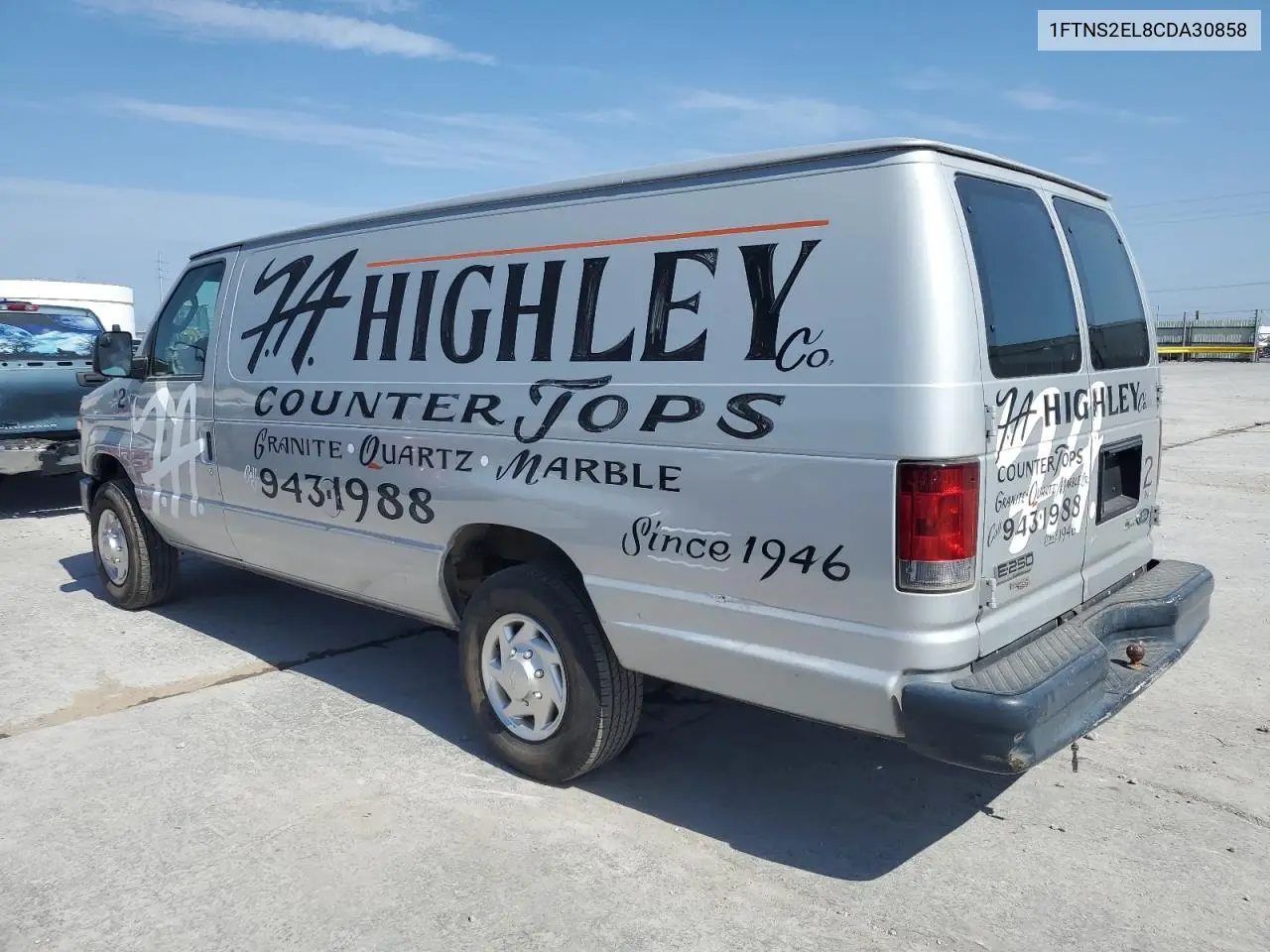 2012 Ford Econoline E250 Van VIN: 1FTNS2EL8CDA30858 Lot: 64616565