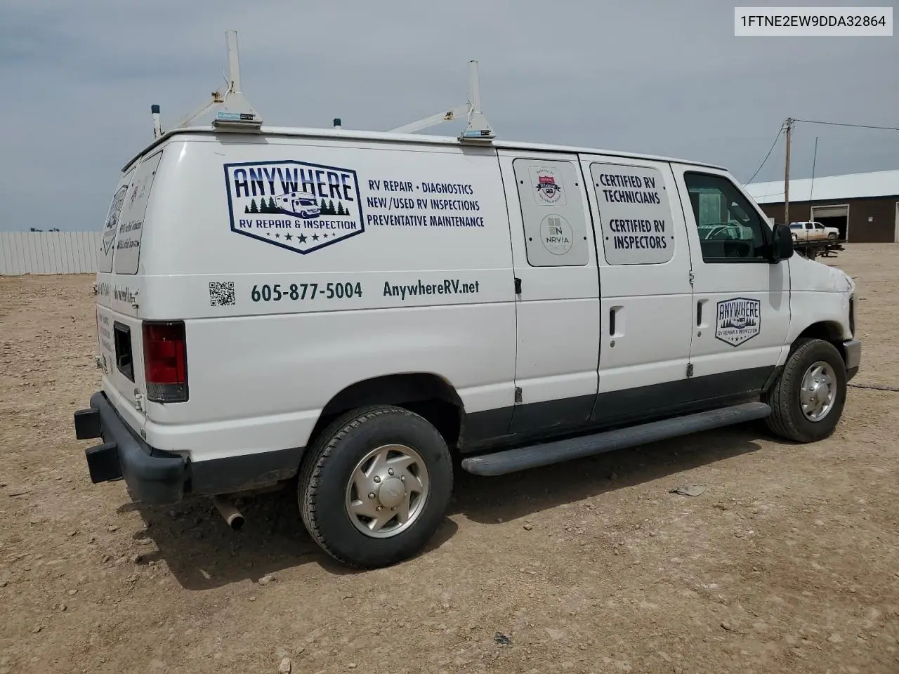 2013 Ford Econoline E250 Van VIN: 1FTNE2EW9DDA32864 Lot: 55854545