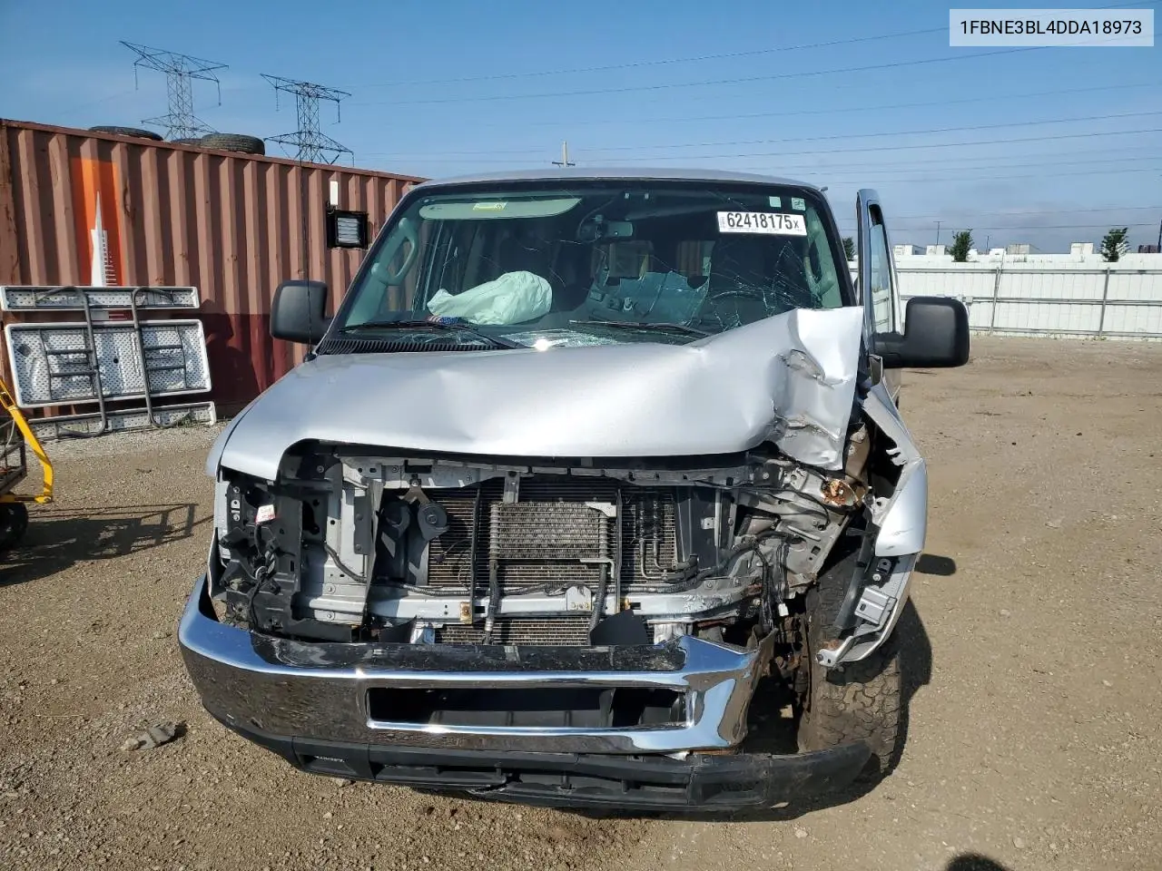 2013 Ford Econoline E350 Super Duty Wagon VIN: 1FBNE3BL4DDA18973 Lot: 62418175