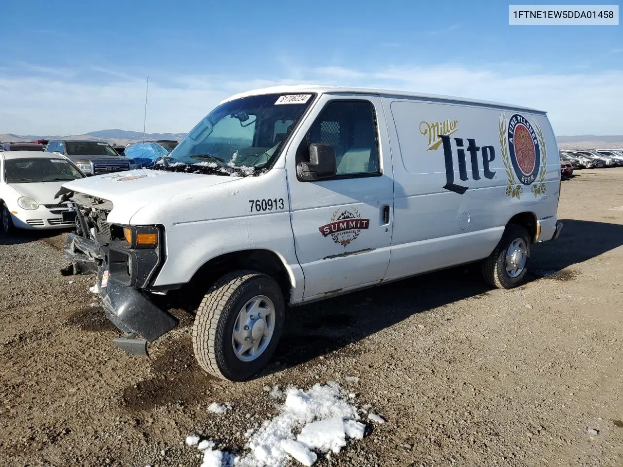 2013 Ford Econoline E150 Van VIN: 1FTNE1EW5DDA01458 Lot: 81706224