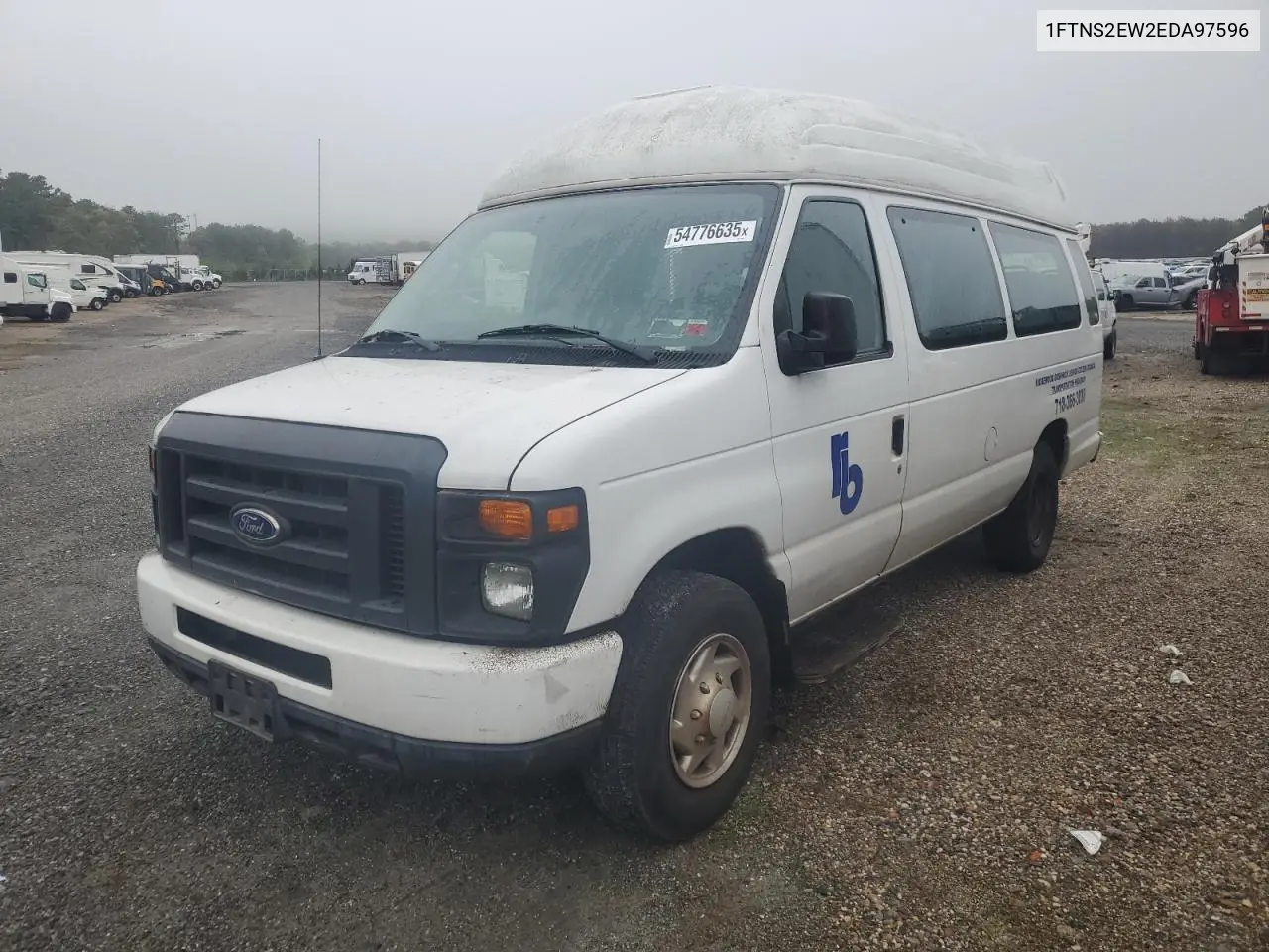 2014 Ford Econoline E250 Van VIN: 1FTNS2EW2EDA97596 Lot: 54776635