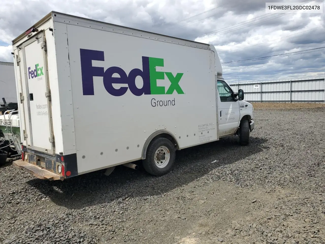 2016 Ford Econoline E350 Super Duty Cutaway Van VIN: 1FDWE3FL2GDC02478 Lot: 62743745