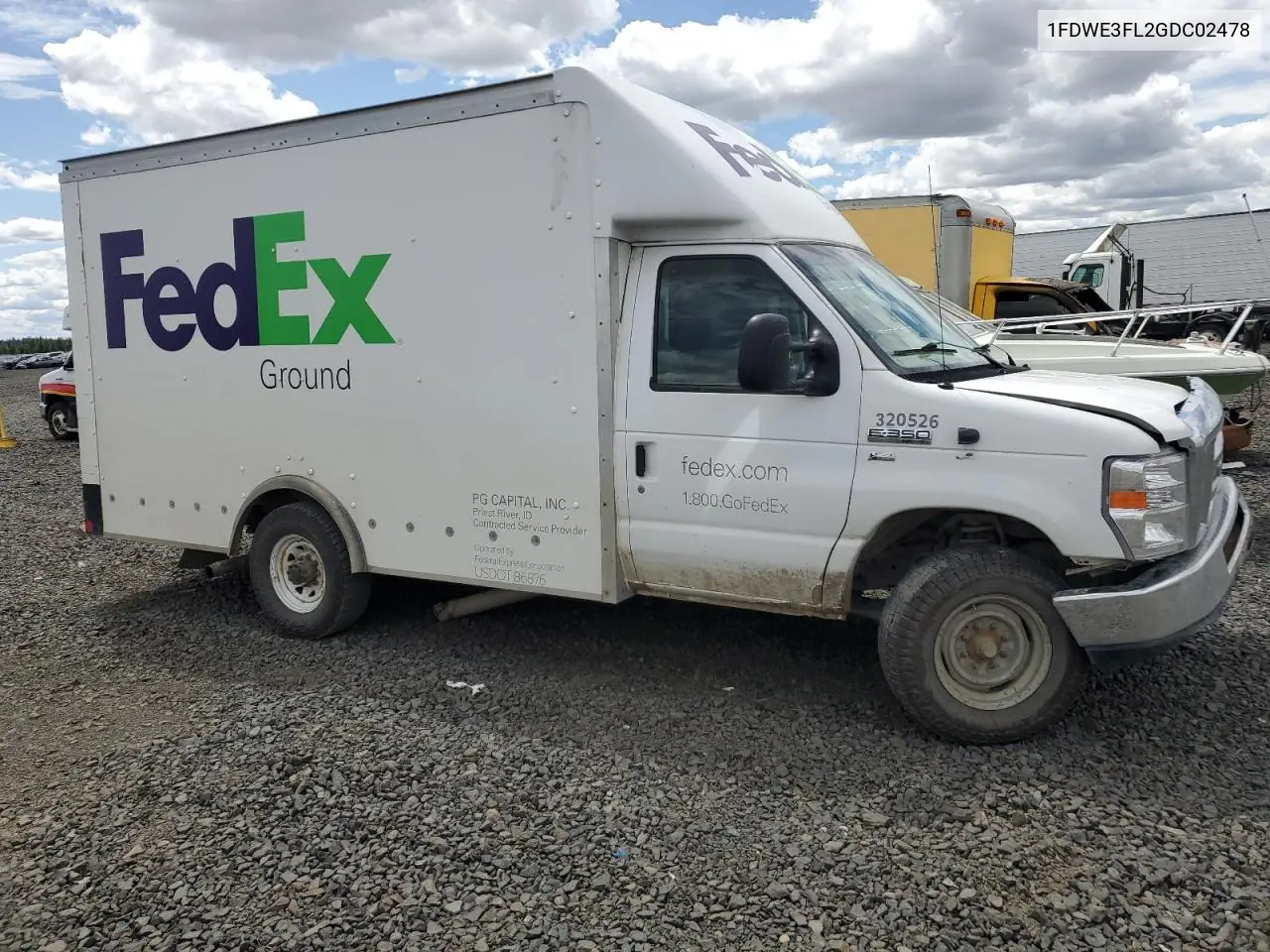 2016 Ford Econoline E350 Super Duty Cutaway Van VIN: 1FDWE3FL2GDC02478 Lot: 62743745