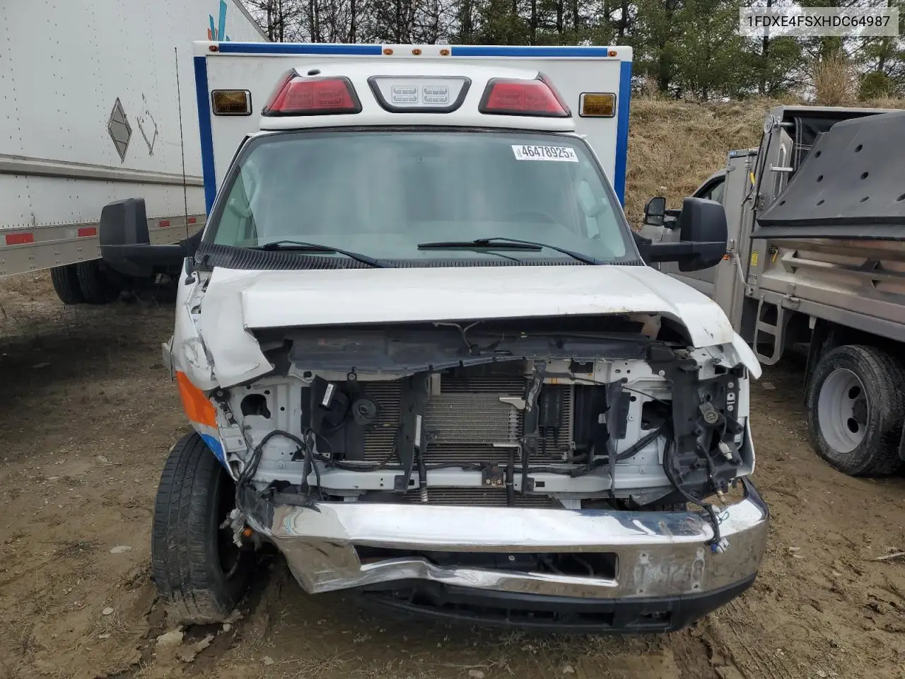 2017 Ford Econoline E450 Super Duty Cutaway Van VIN: 1FDXE4FSXHDC64987 Lot: 46478925