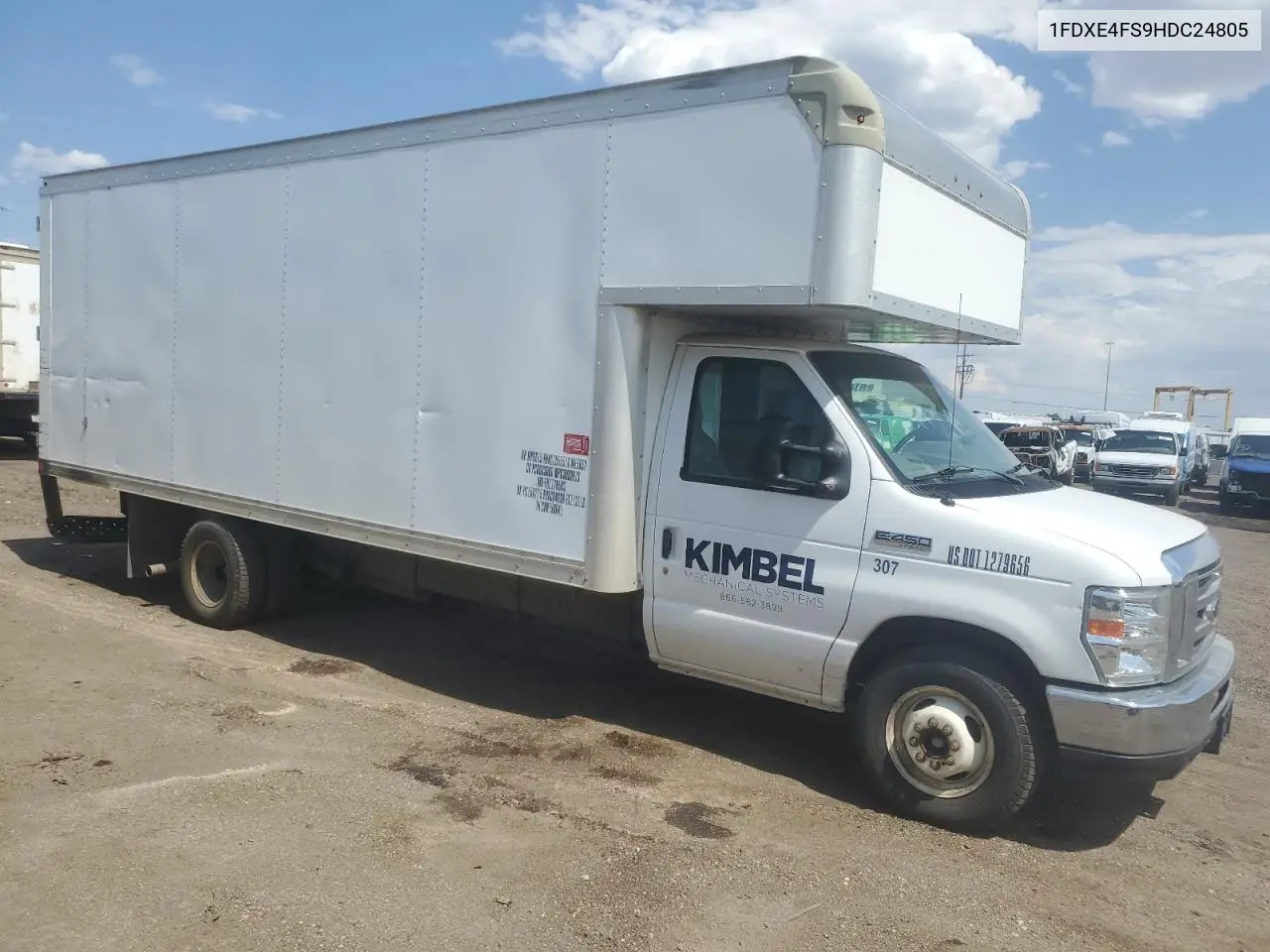 2017 Ford Econoline E450 Super Duty Cutaway Van VIN: 1FDXE4FS9HDC24805 Lot: 62769775