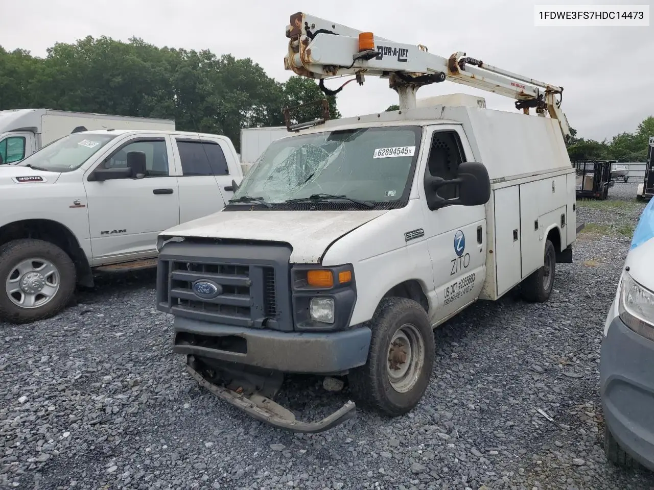 2017 Ford Econoline E350 Super Duty Cutaway Van VIN: 1FDWE3FS7HDC14473 Lot: 62894545