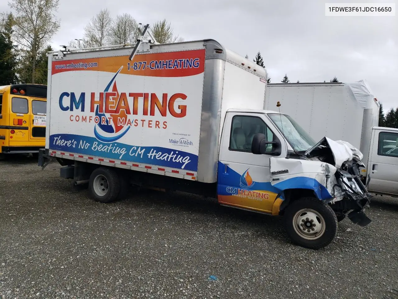 2018 Ford Econoline E350 Super Duty Cutaway Van VIN: 1FDWE3F61JDC16650 Lot: 53555935
