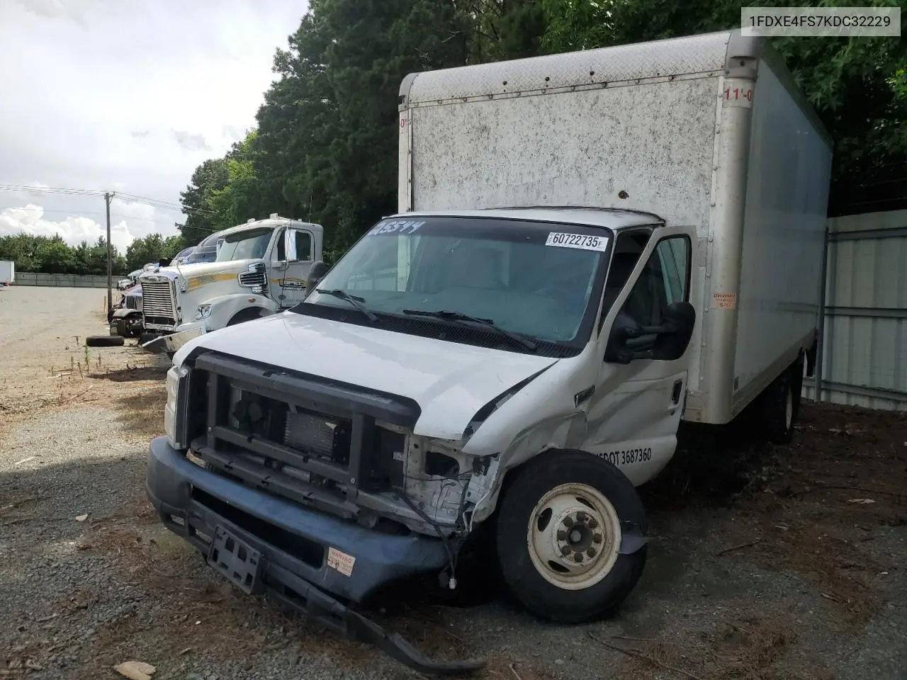 2019 Ford Econoline E450 Super Duty Cutaway Van VIN: 1FDXE4FS7KDC32229 Lot: 60722735