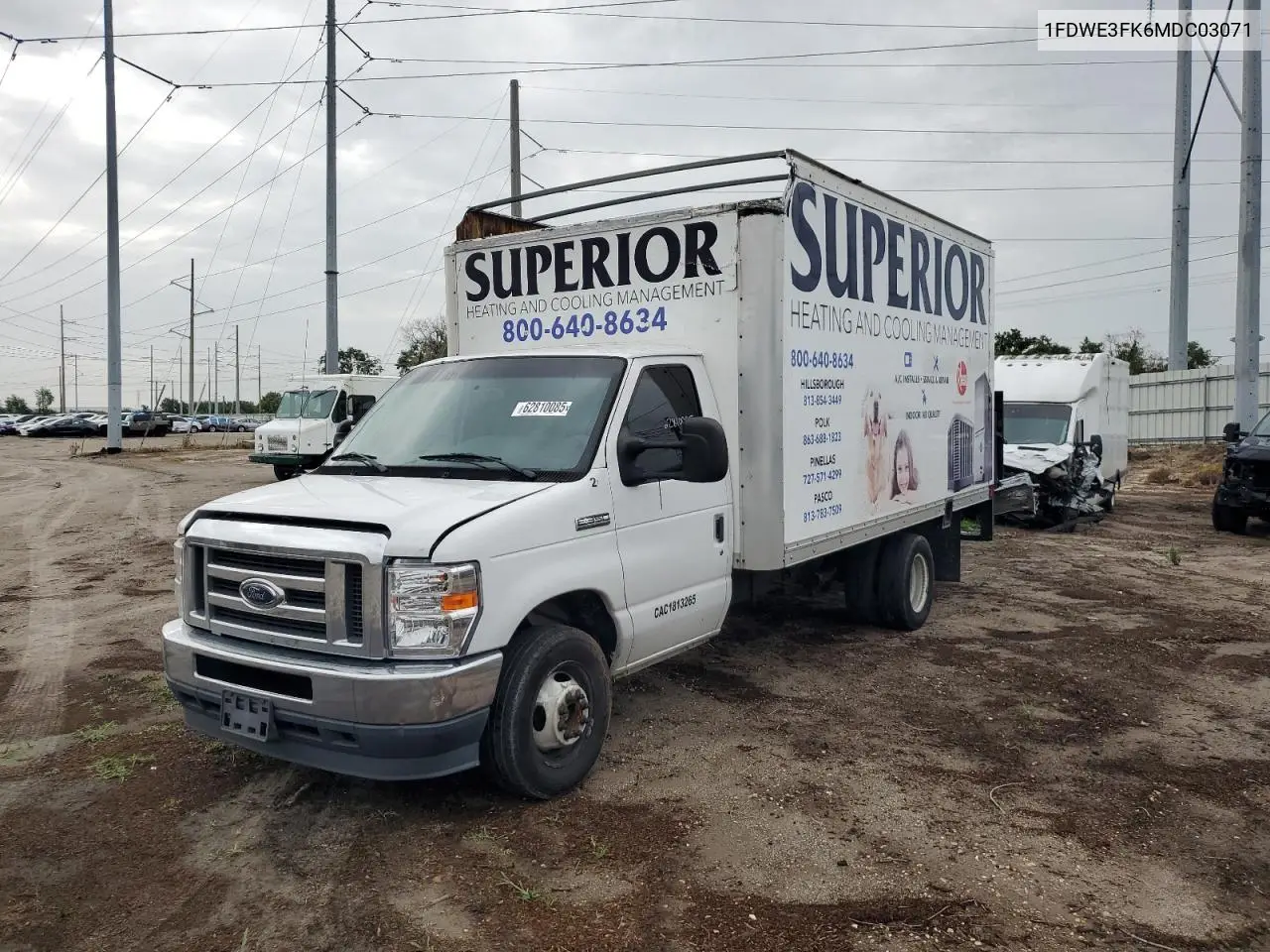 2021 Ford Econoline E350 Super Duty Cutaway Van VIN: 1FDWE3FK6MDC03071 Lot: 62810085