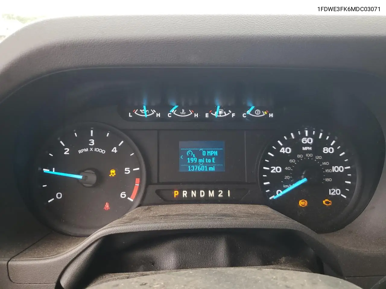 2021 Ford Econoline E350 Super Duty Cutaway Van VIN: 1FDWE3FK6MDC03071 Lot: 62810085