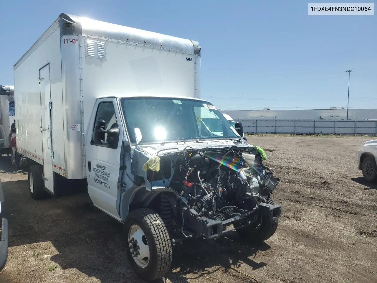 2022 Ford Econoline E450 Super Duty Cutaway Van VIN: 1FDXE4FN3NDC10064 Lot: 62122315