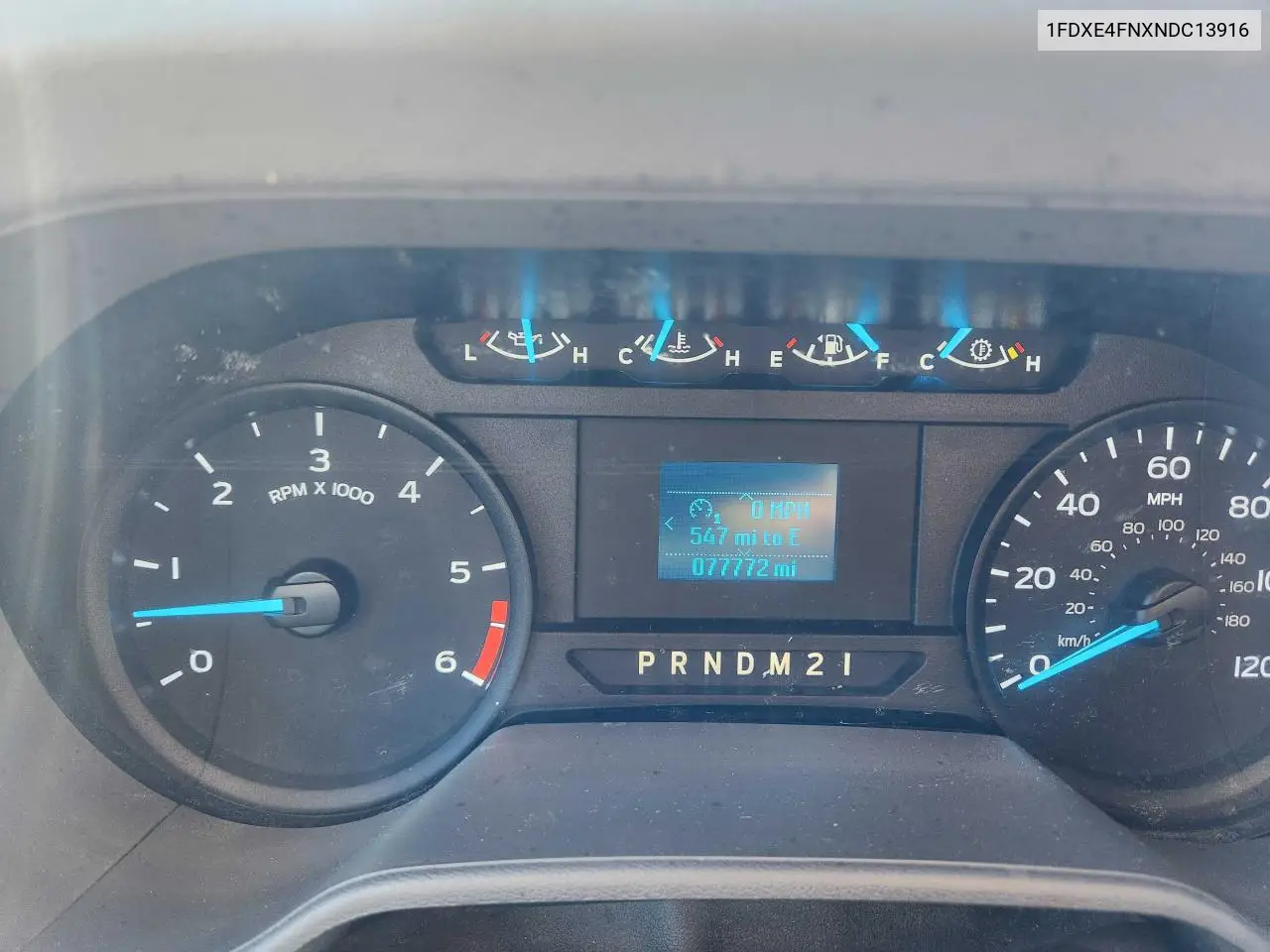 2022 Ford Econoline E450 Super Duty Cutaway Van VIN: 1FDXE4FNXNDC13916 Lot: 63077465