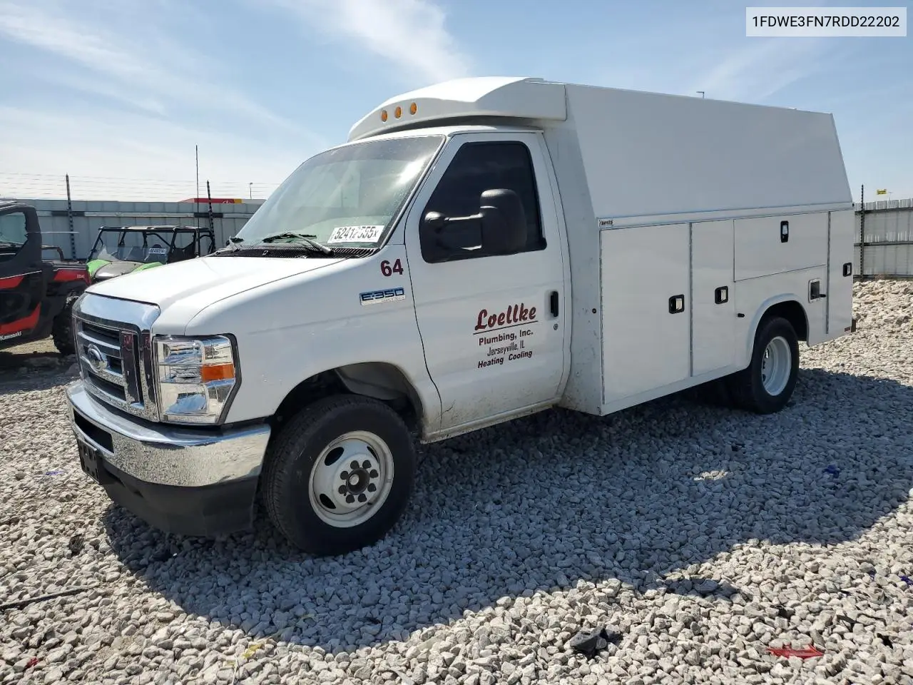 2024 Ford Econoline E350 Super Duty Cutaway Van VIN: 1FDWE3FN7RDD22202 Lot: 52412555