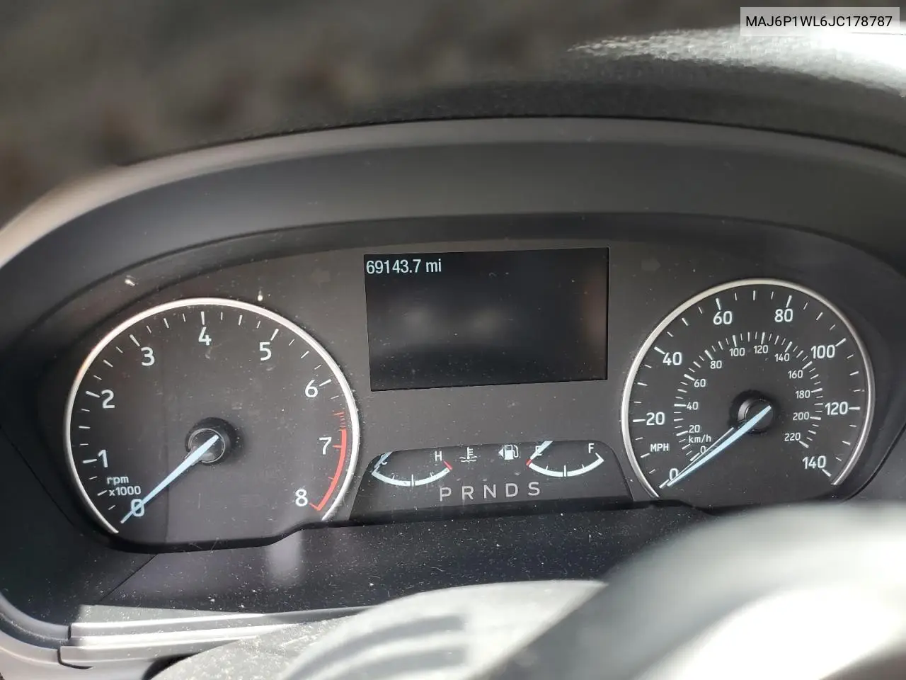 2018 Ford Ecosport Titanium VIN: MAJ6P1WL6JC178787 Lot: 60621815