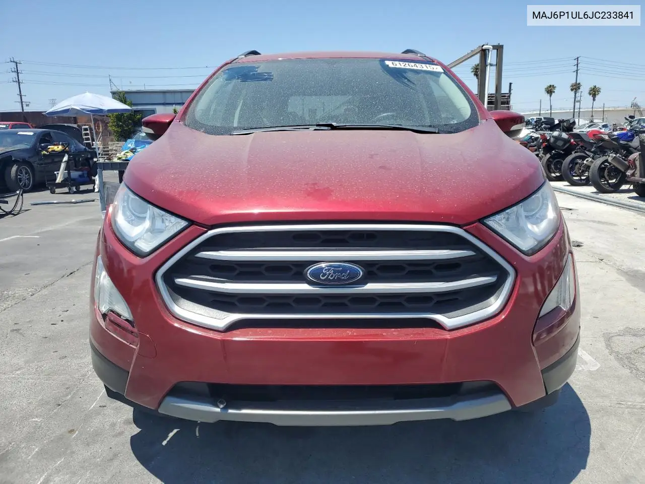 2018 Ford Ecosport Se VIN: MAJ6P1UL6JC233841 Lot: 61264315