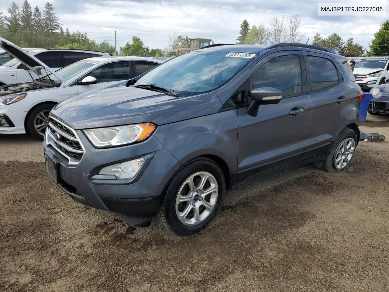 2018 Ford Ecosport Se VIN: MAJ3P1TE9JC227005 Lot: 62011385