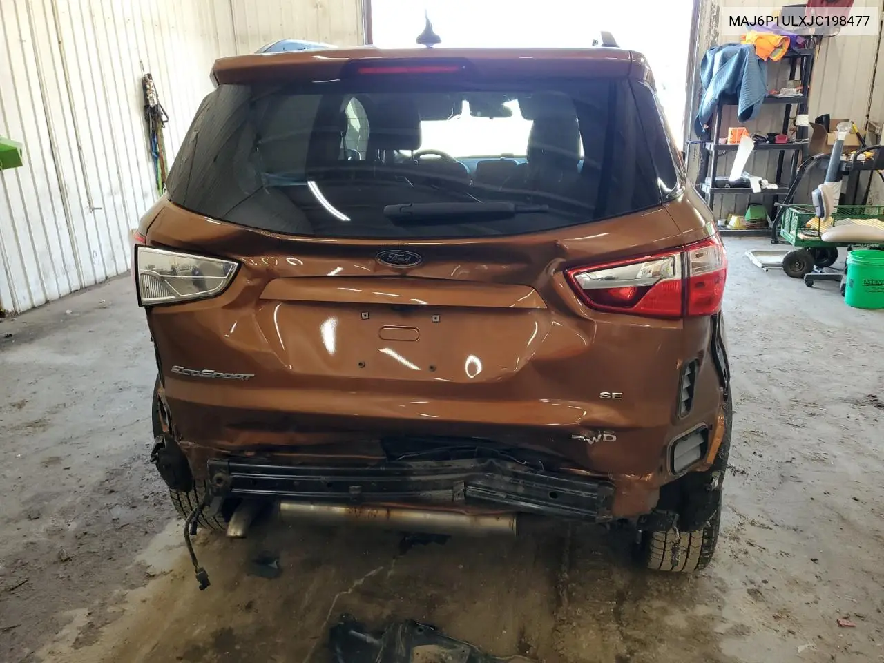 2018 Ford Ecosport Se VIN: MAJ6P1ULXJC198477 Lot: 62337635