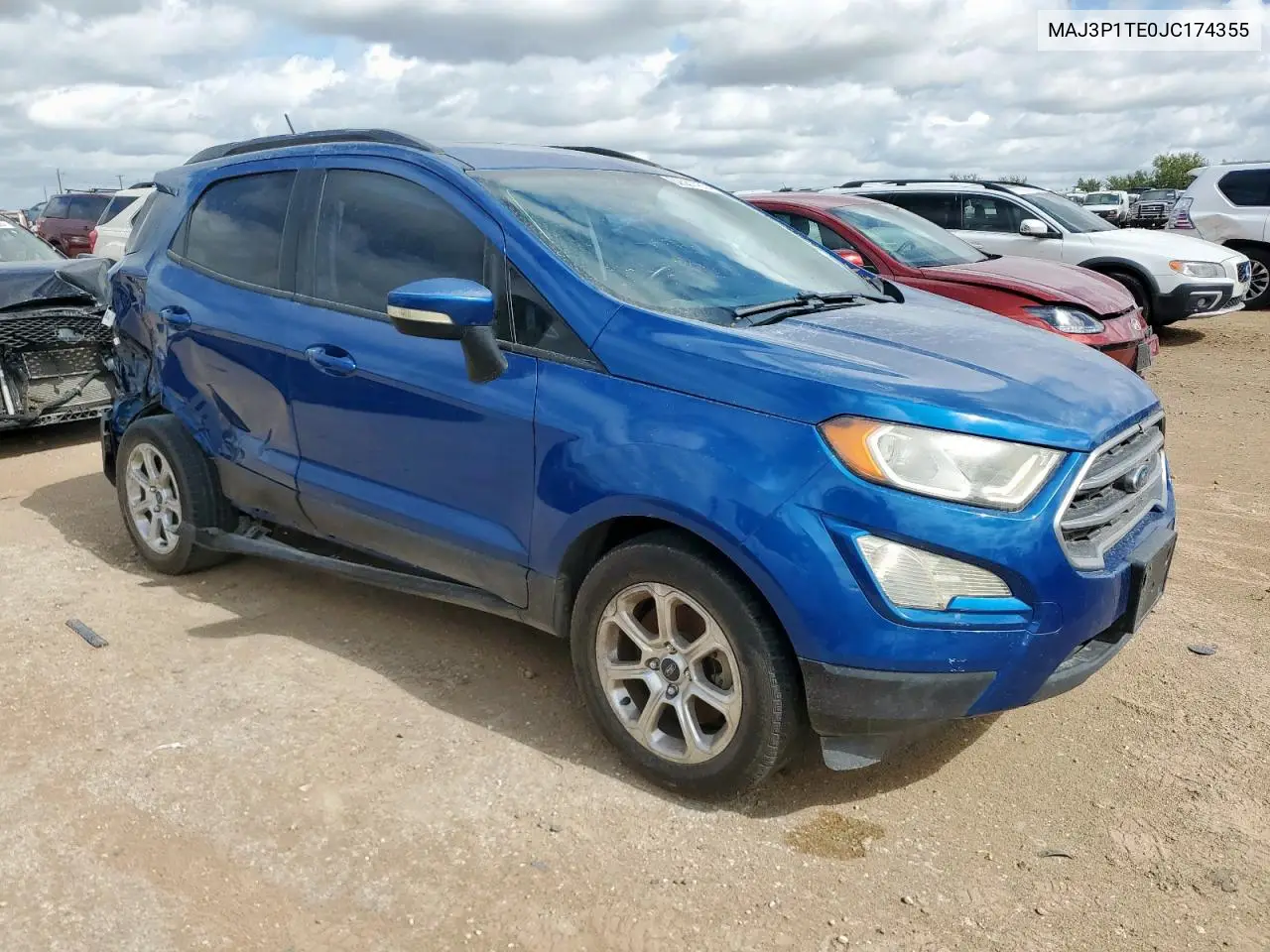 2018 Ford Ecosport Se VIN: MAJ3P1TE0JC174355 Lot: 62561455