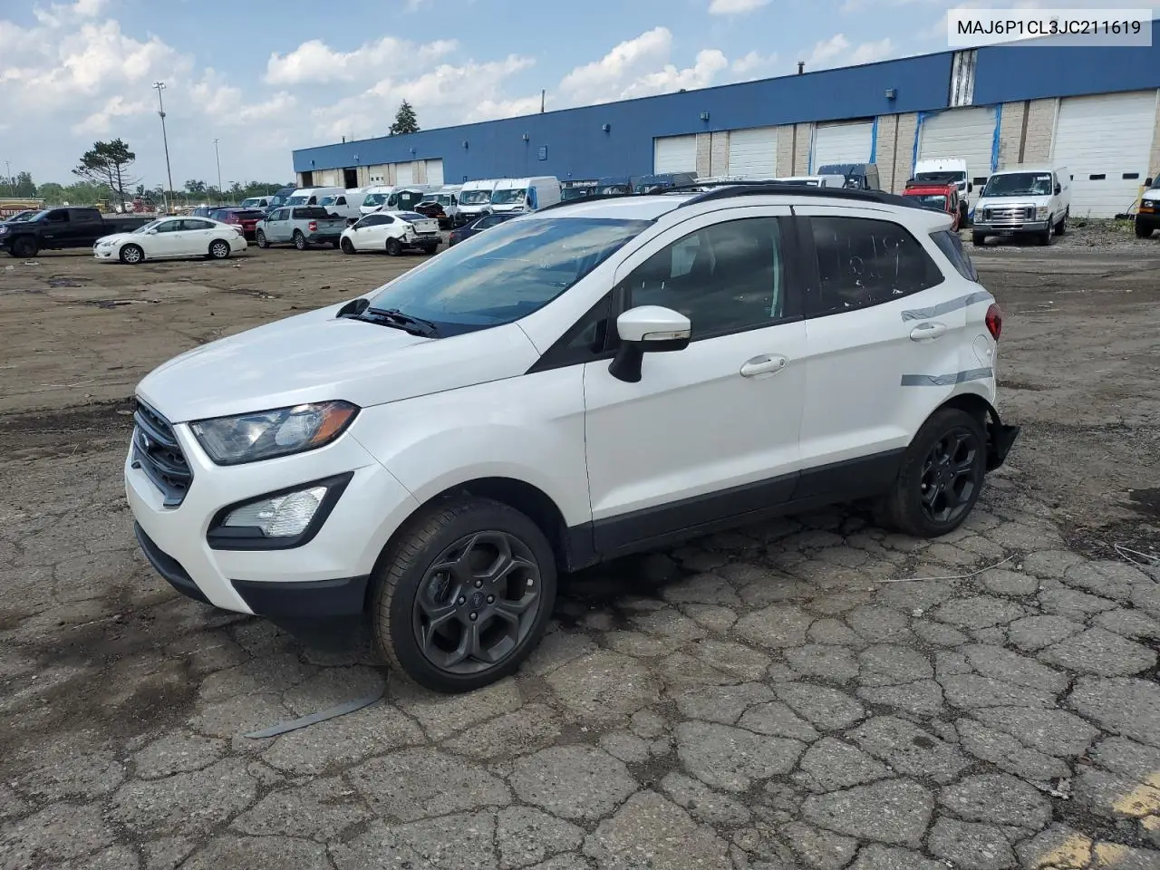 2018 Ford Ecosport Ses VIN: MAJ6P1CL3JC211619 Lot: 62734645