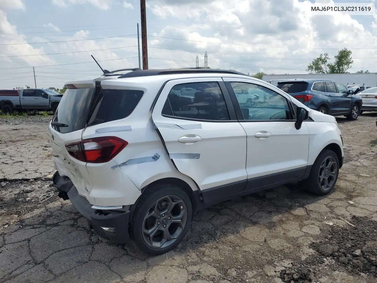 2018 Ford Ecosport Ses VIN: MAJ6P1CL3JC211619 Lot: 62734645