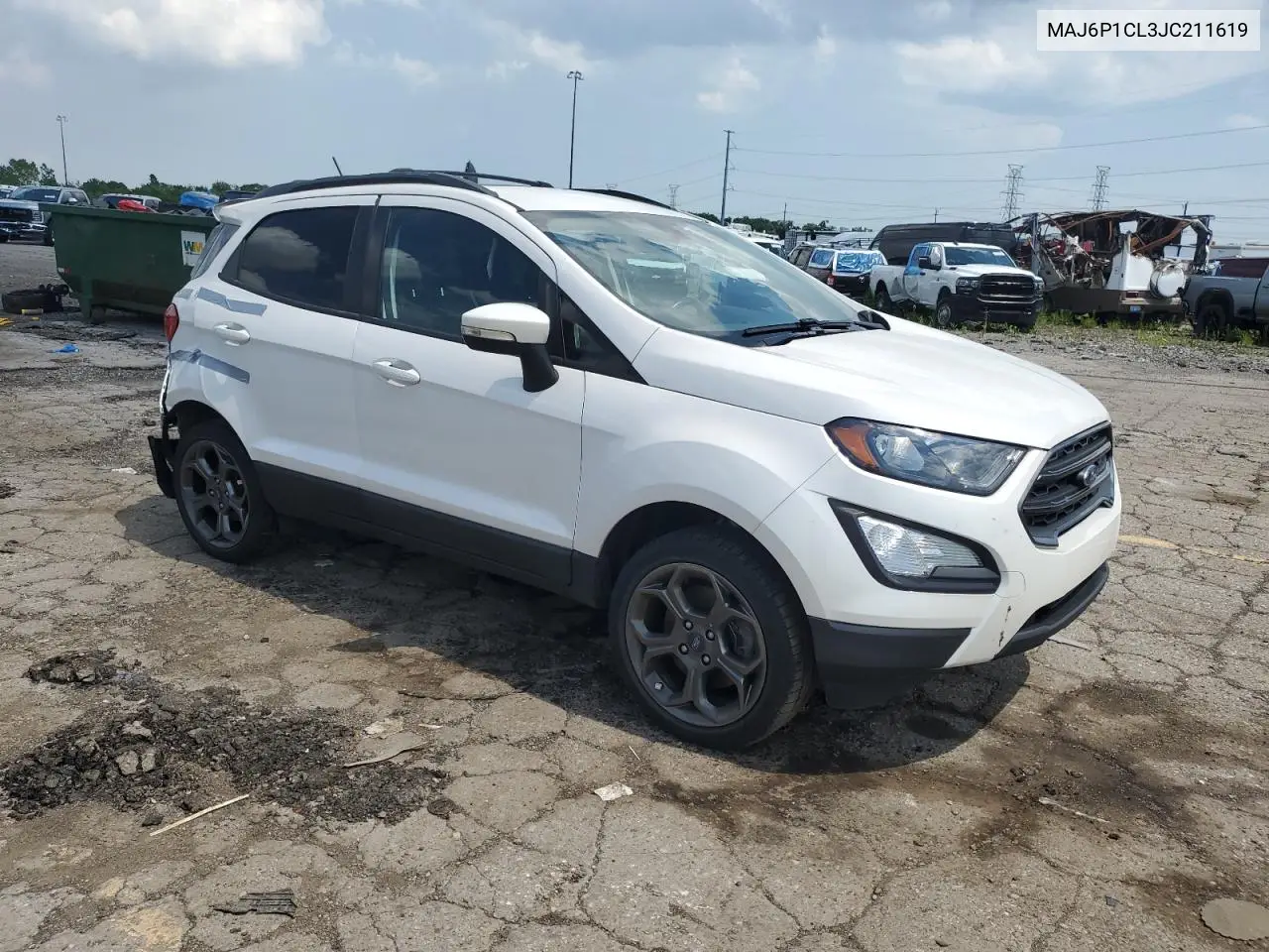 2018 Ford Ecosport Ses VIN: MAJ6P1CL3JC211619 Lot: 62734645