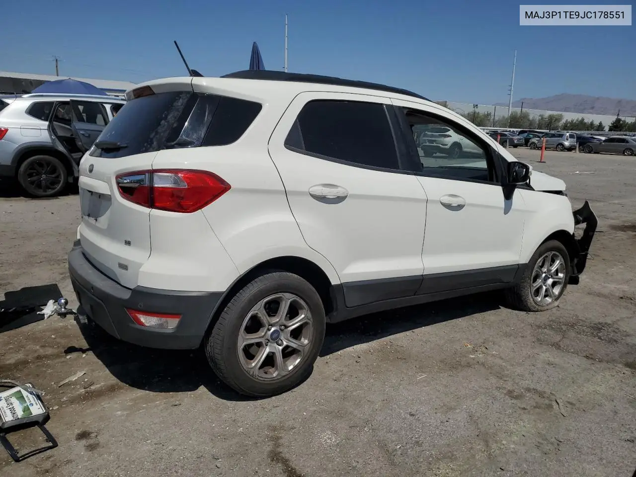 2018 Ford Ecosport Se VIN: MAJ3P1TE9JC178551 Lot: 62780395