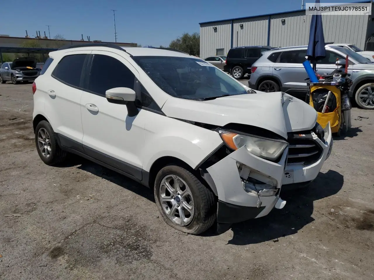 2018 Ford Ecosport Se VIN: MAJ3P1TE9JC178551 Lot: 62780395