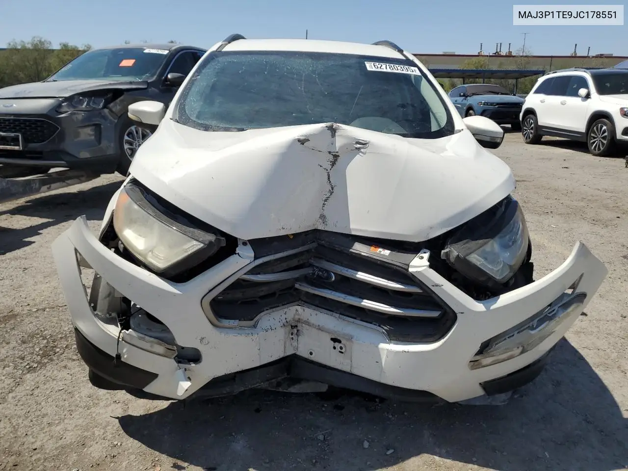 2018 Ford Ecosport Se VIN: MAJ3P1TE9JC178551 Lot: 62780395