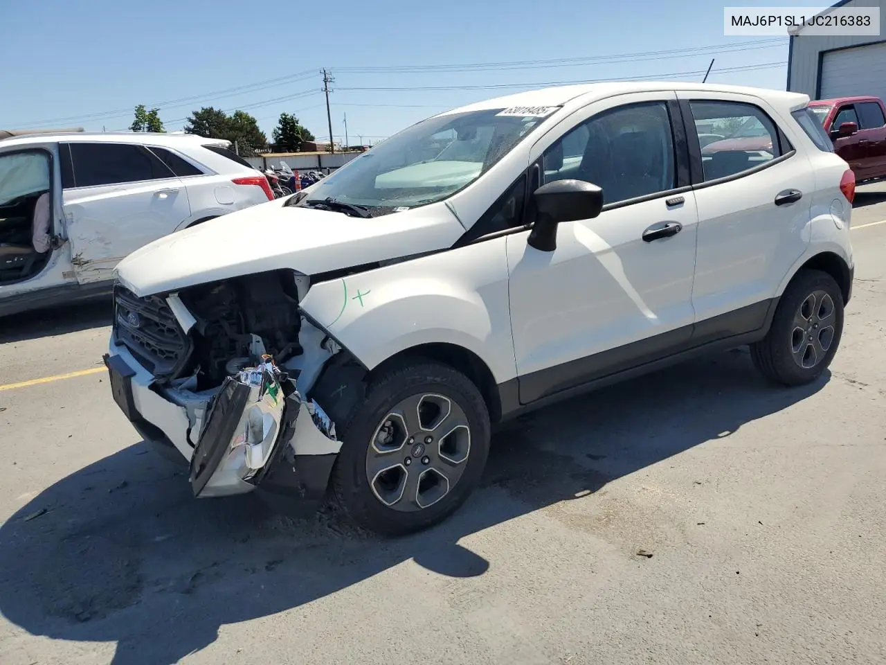 2018 Ford Ecosport S VIN: MAJ6P1SL1JC216383 Lot: 63018485