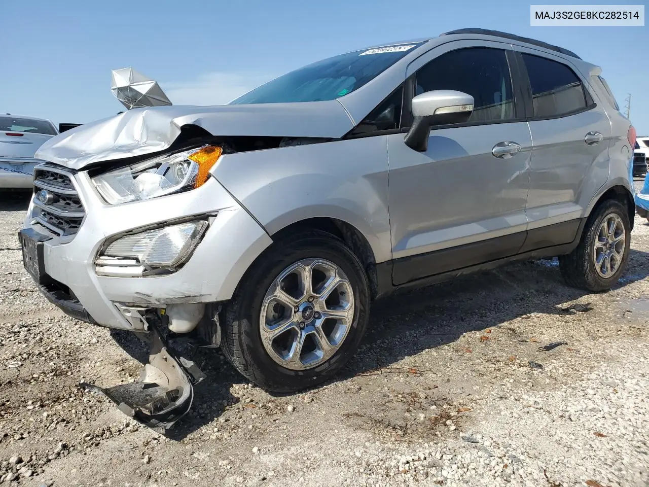 2019 Ford Ecosport Se VIN: MAJ3S2GE8KC282514 Lot: 55422455