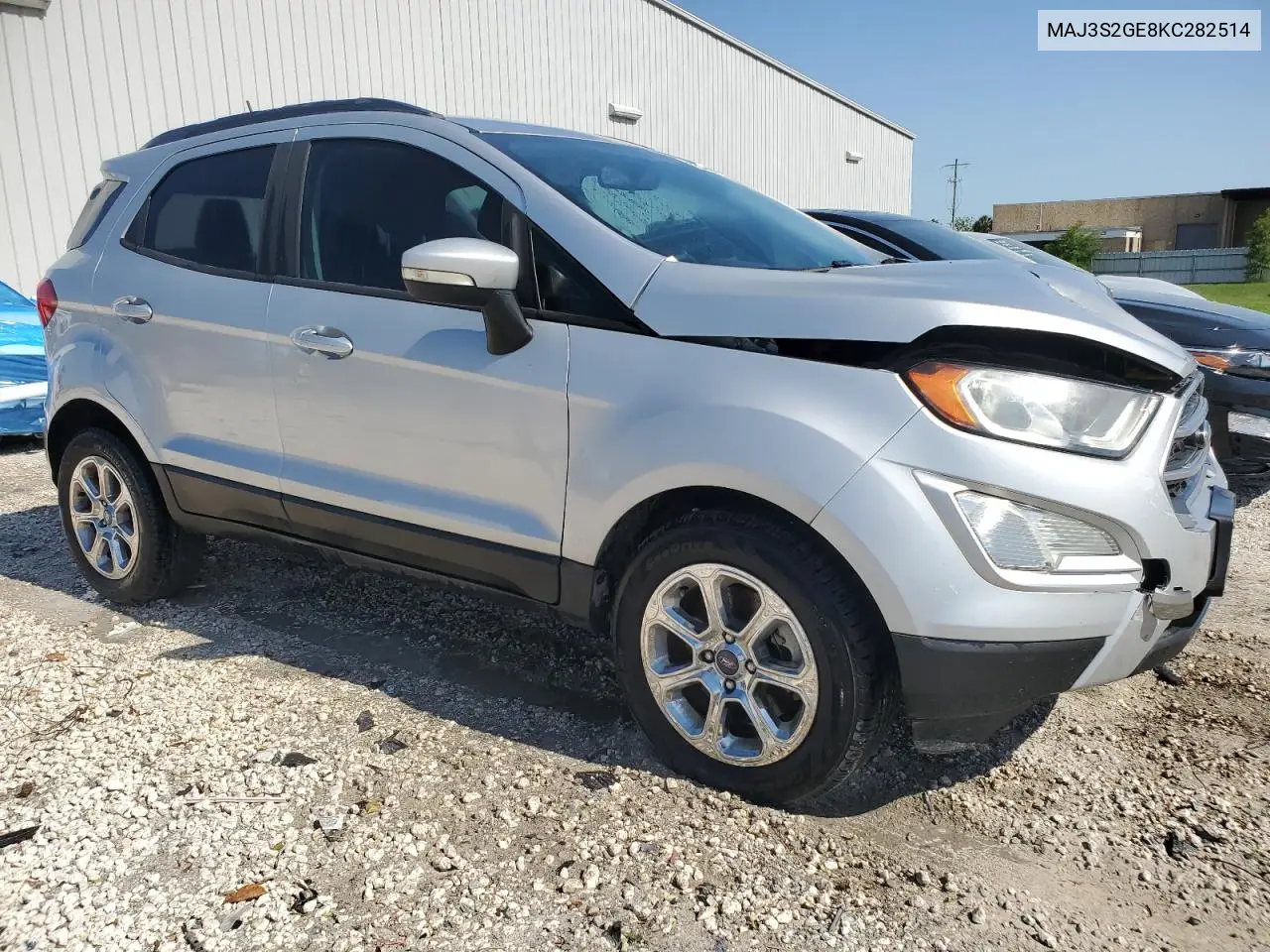 2019 Ford Ecosport Se VIN: MAJ3S2GE8KC282514 Lot: 55422455