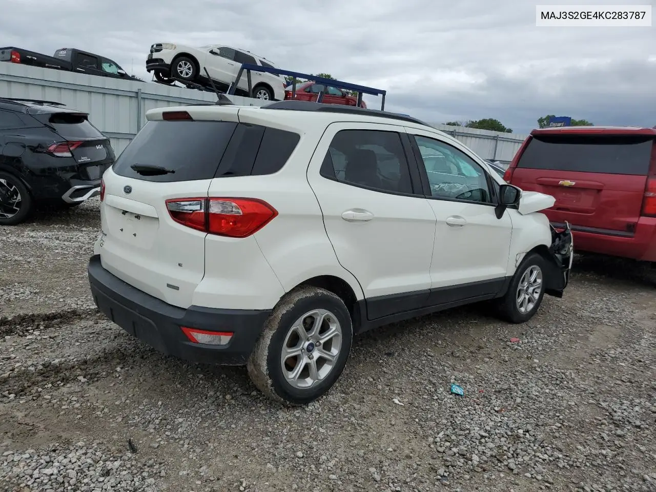 2019 Ford Ecosport Se VIN: MAJ3S2GE4KC283787 Lot: 58649415