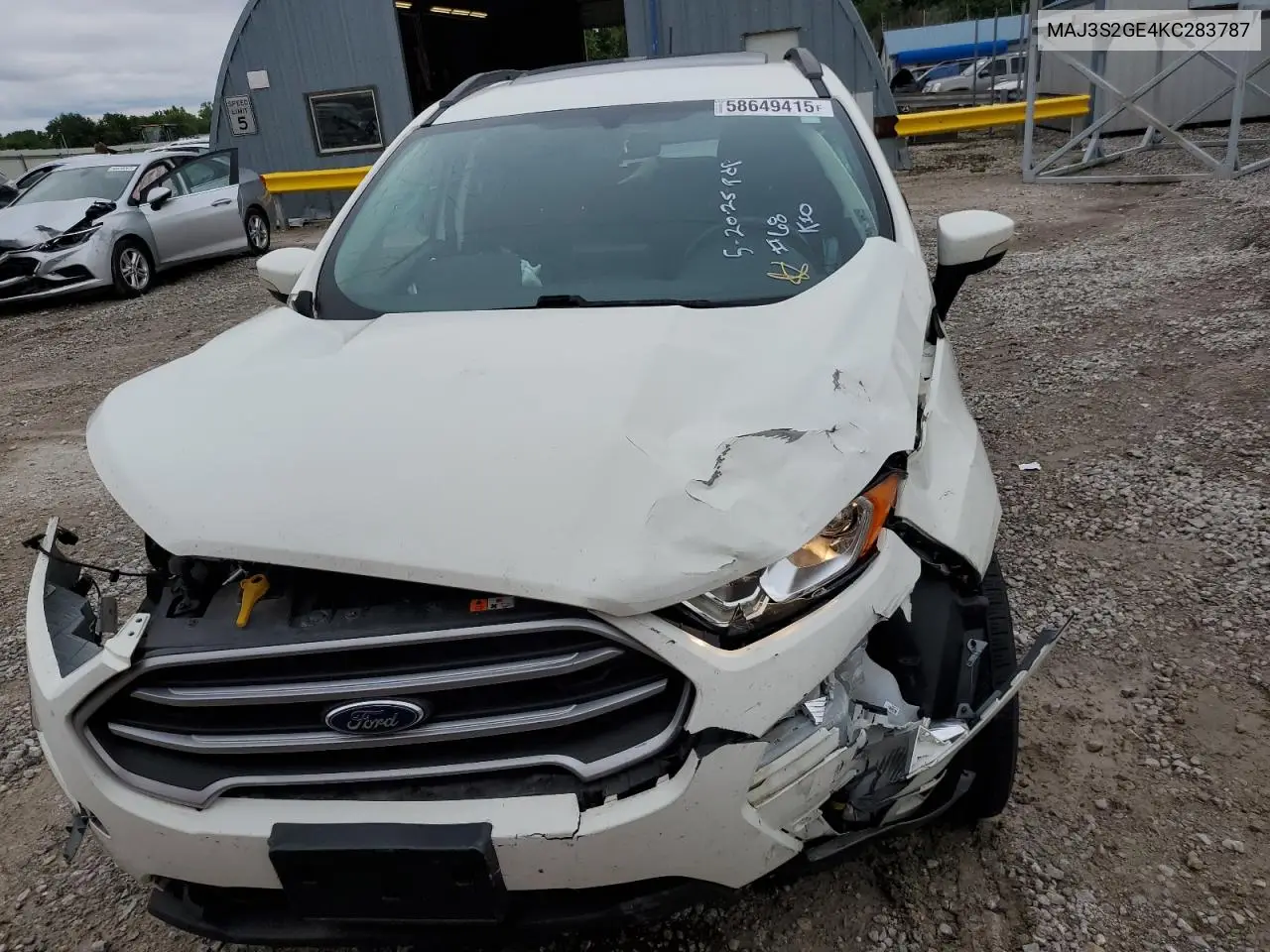 2019 Ford Ecosport Se VIN: MAJ3S2GE4KC283787 Lot: 58649415