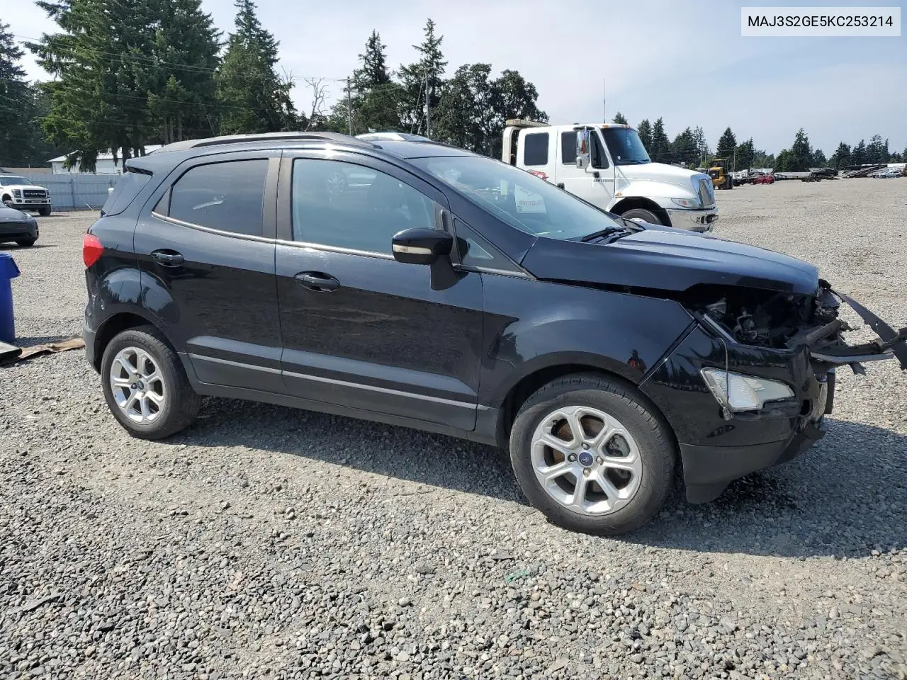 2019 Ford Ecosport Se VIN: MAJ3S2GE5KC253214 Lot: 61303535