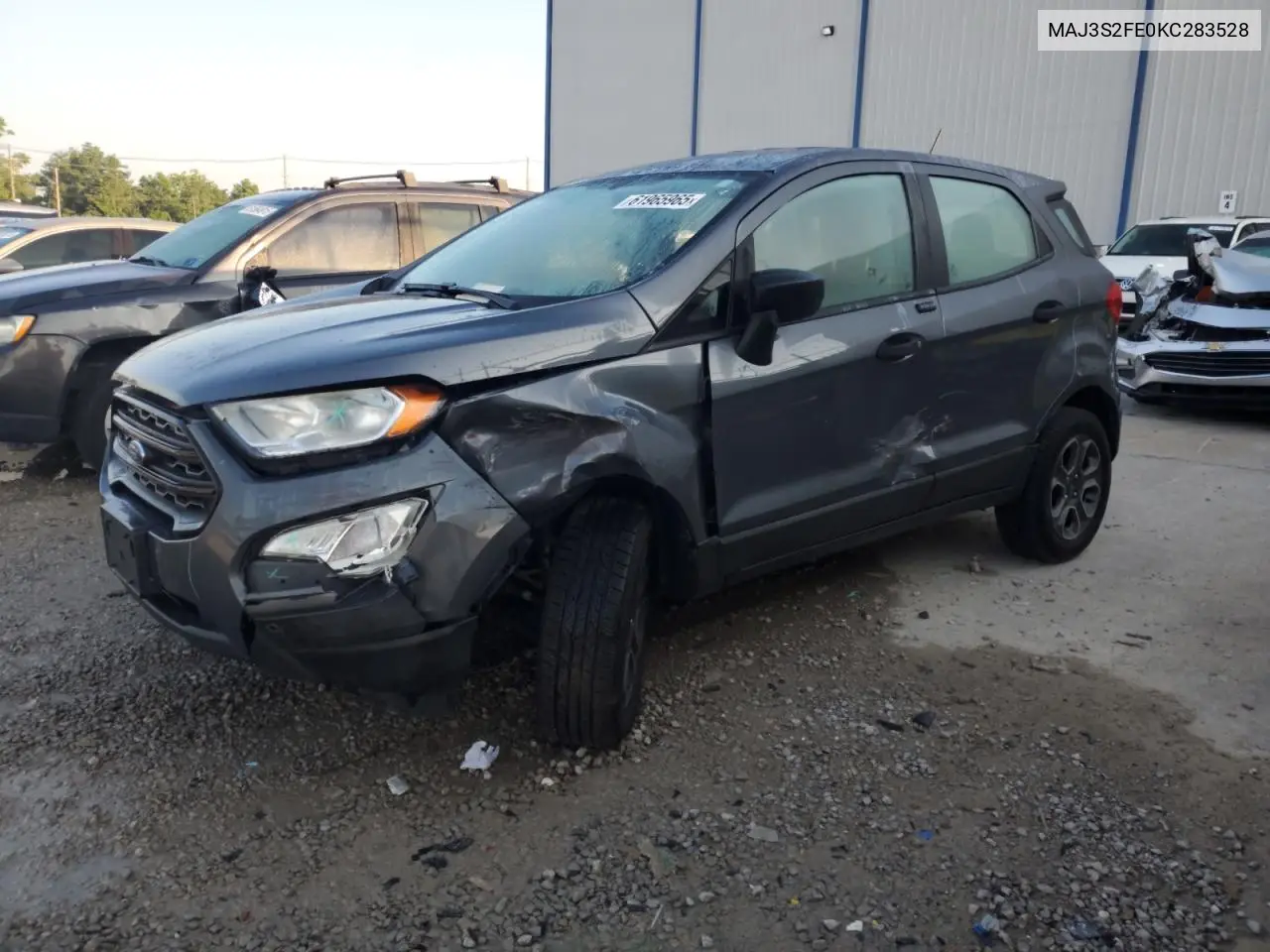 2019 Ford Ecosport S VIN: MAJ3S2FE0KC283528 Lot: 61965965