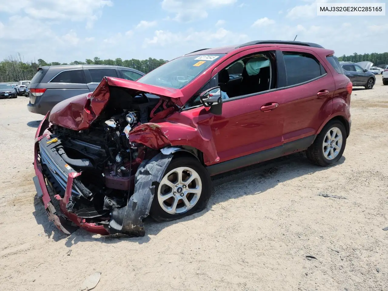 2019 Ford Ecosport Se VIN: MAJ3S2GE2KC285165 Lot: 62174545