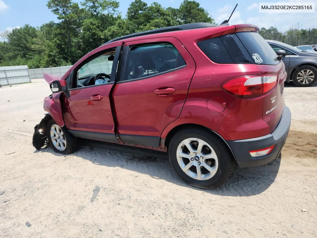 2019 Ford Ecosport Se VIN: MAJ3S2GE2KC285165 Lot: 62174545