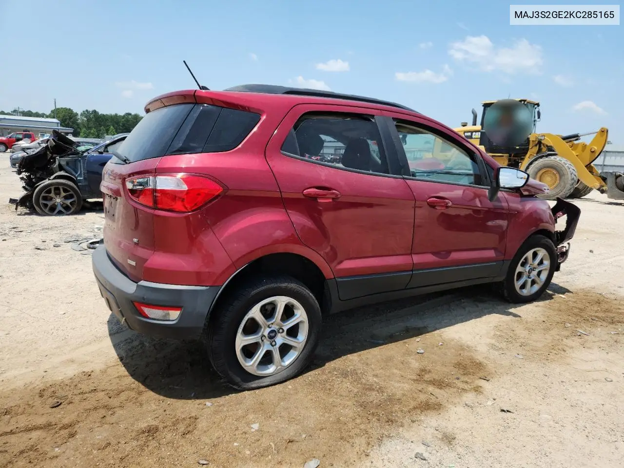 2019 Ford Ecosport Se VIN: MAJ3S2GE2KC285165 Lot: 62174545