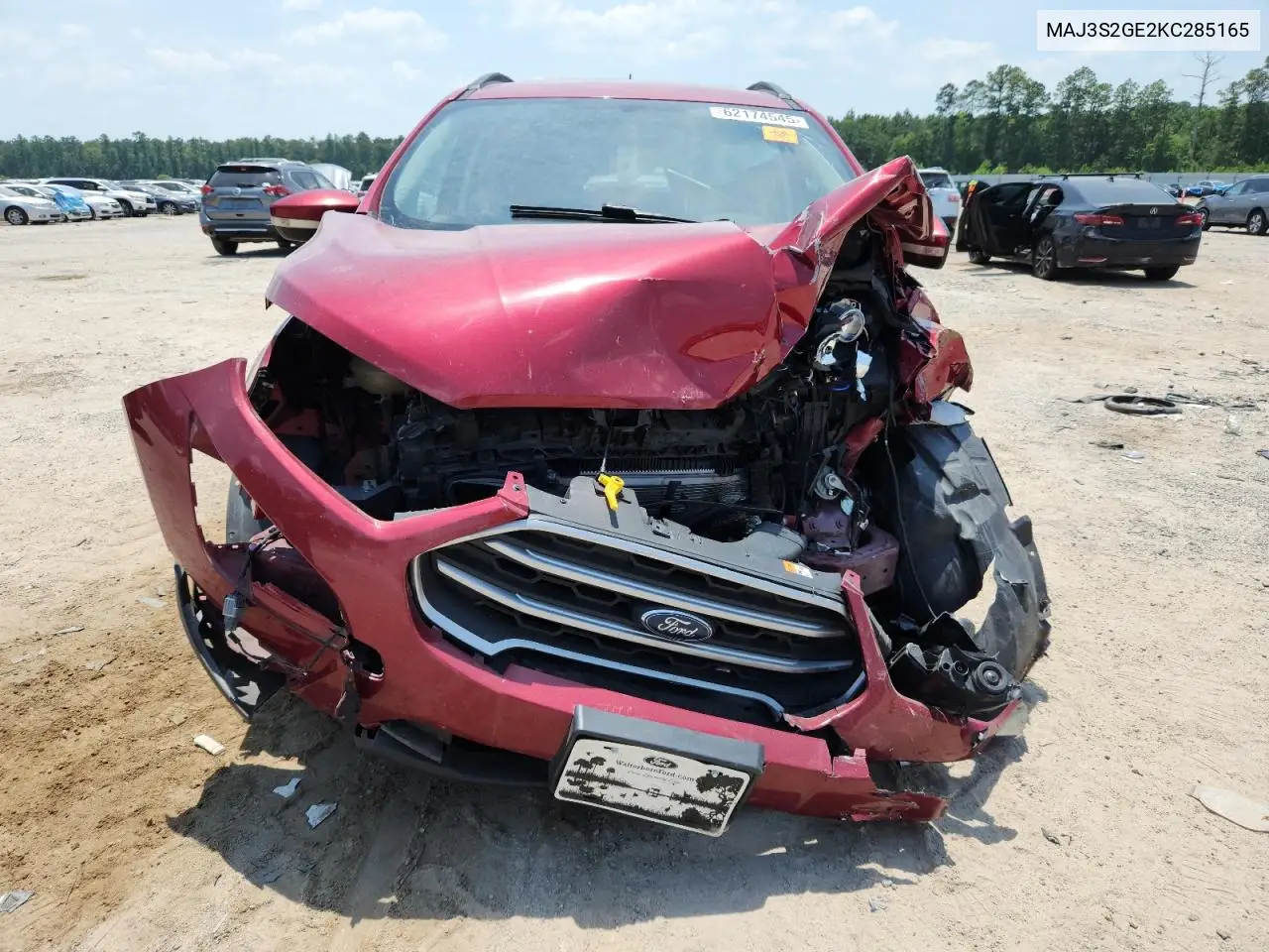 2019 Ford Ecosport Se VIN: MAJ3S2GE2KC285165 Lot: 62174545