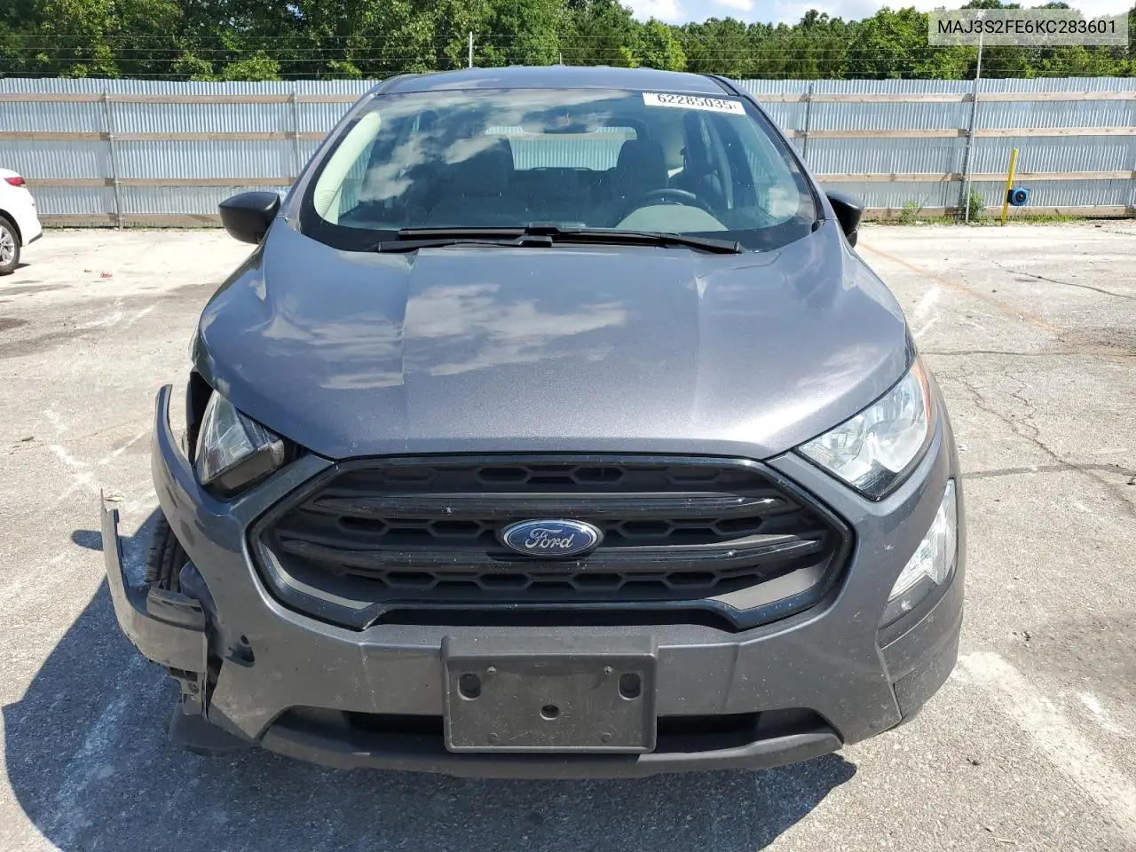 2019 Ford Ecosport S VIN: MAJ3S2FE6KC283601 Lot: 62285035