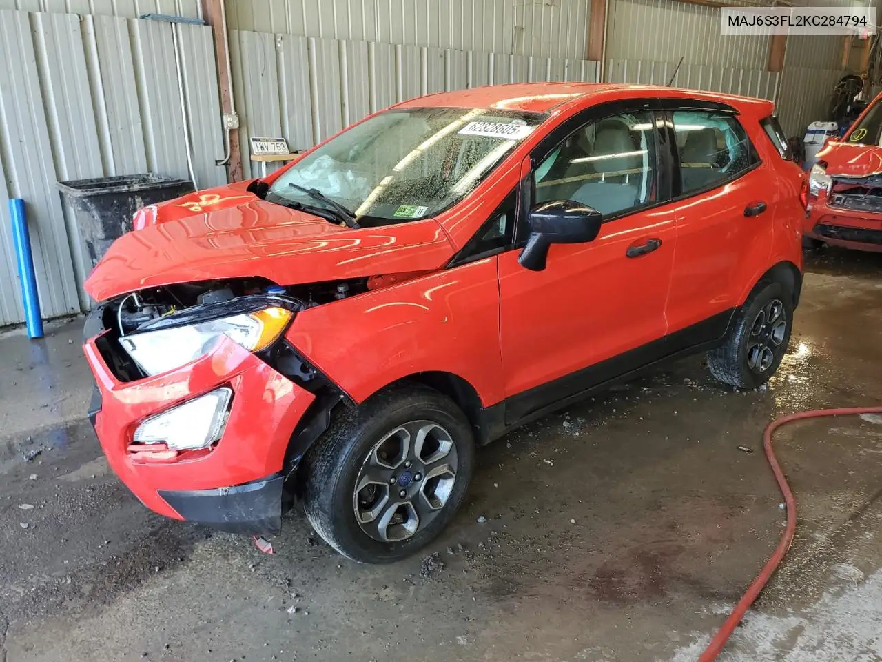 2019 Ford Ecosport S VIN: MAJ6S3FL2KC284794 Lot: 62328605
